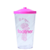Brinde Footner Copo Acrílico Twist Pink