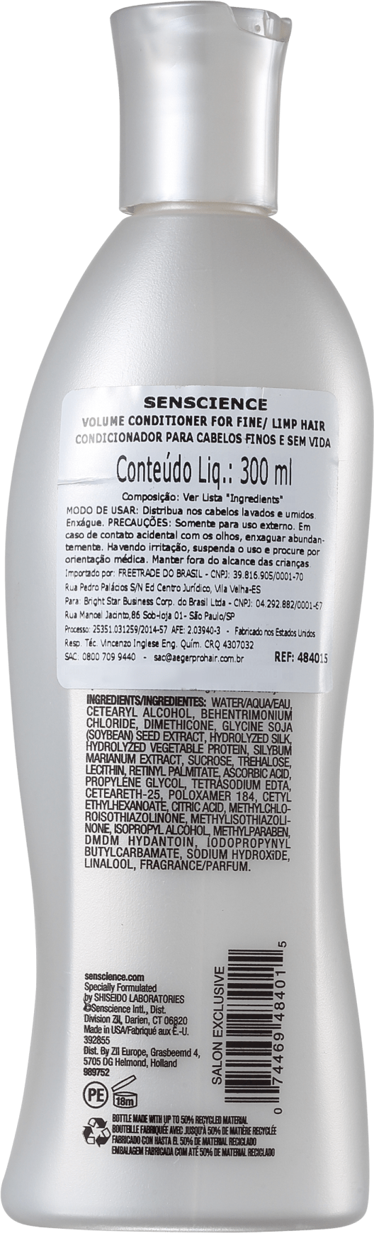 Senscience Volume Conditioner - Condicionador 300ml