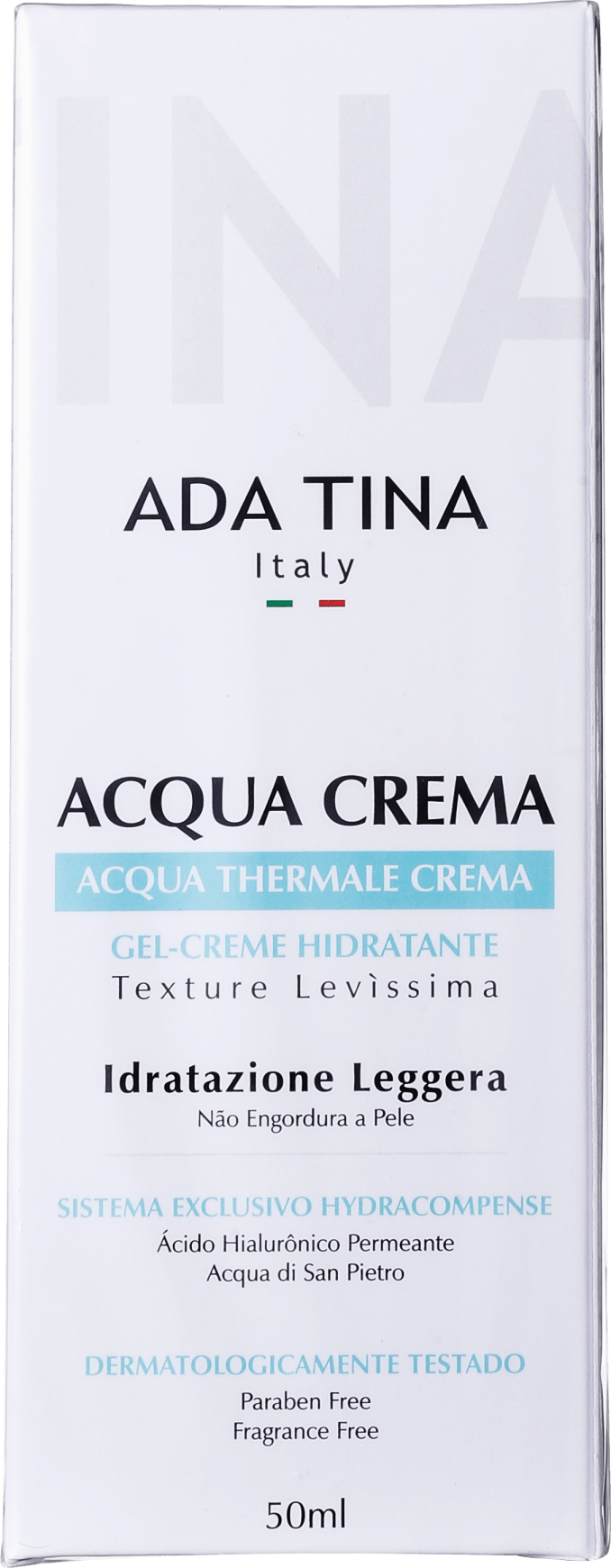 Ada Tina Acqua Crema Face - Hidratante Facial 50ml