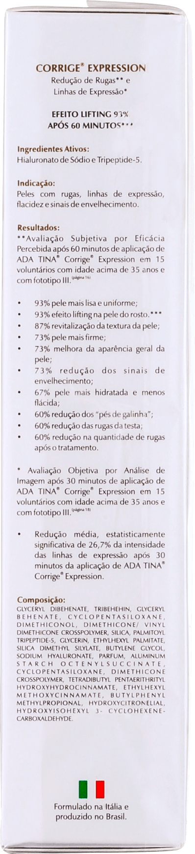 Ada Tina Corrige Expression - Creme para Rugas 15ml