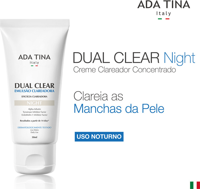 Ada Tina Dual Clear Night - Emulsão Clareadora de Manchas 30ml