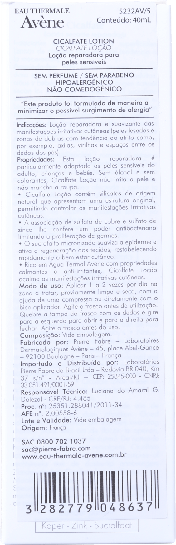 Avène Cicalfate Lotion - Loção Regeneradora 40ml
