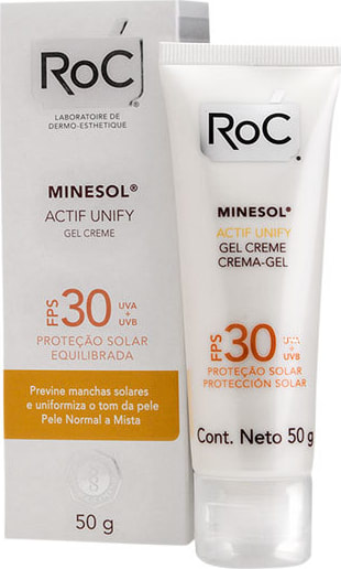 RoC Minesol Actif Unify FPS 30 - Protetor Solar Facial 50g