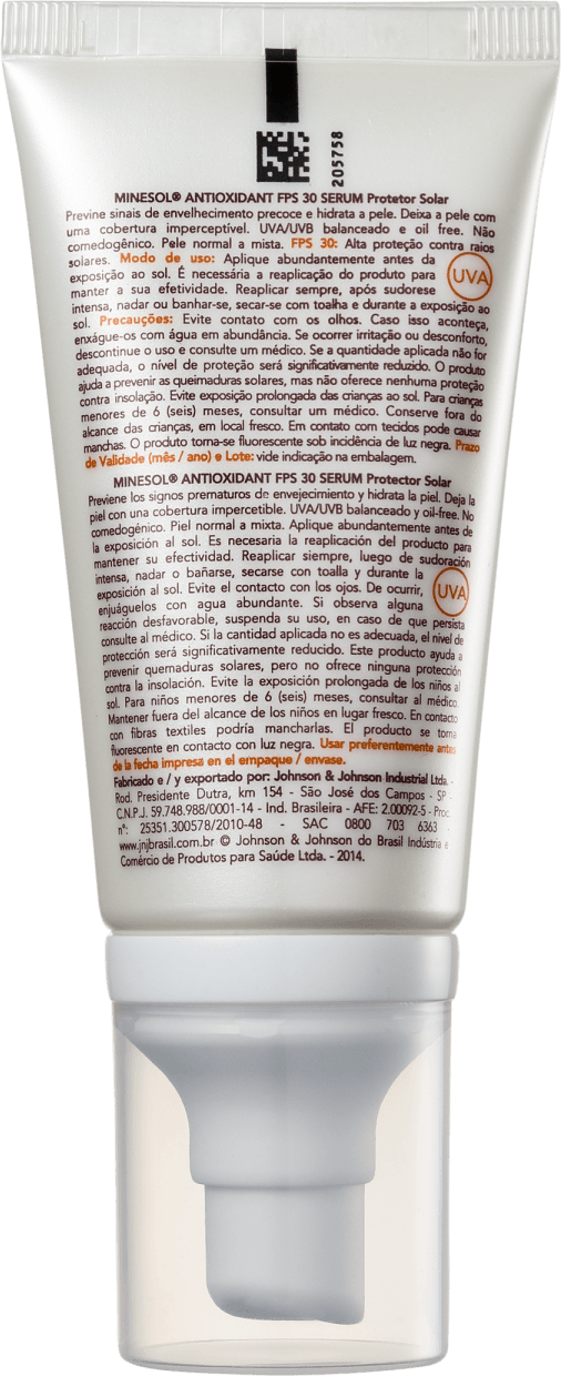 RoC Minesol Antioxidante FPS 30 - Protetor Solar Facial 50g