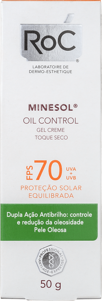 RoC Minesol Oil Control FPS 70 - Protetor Solar Facial 50g