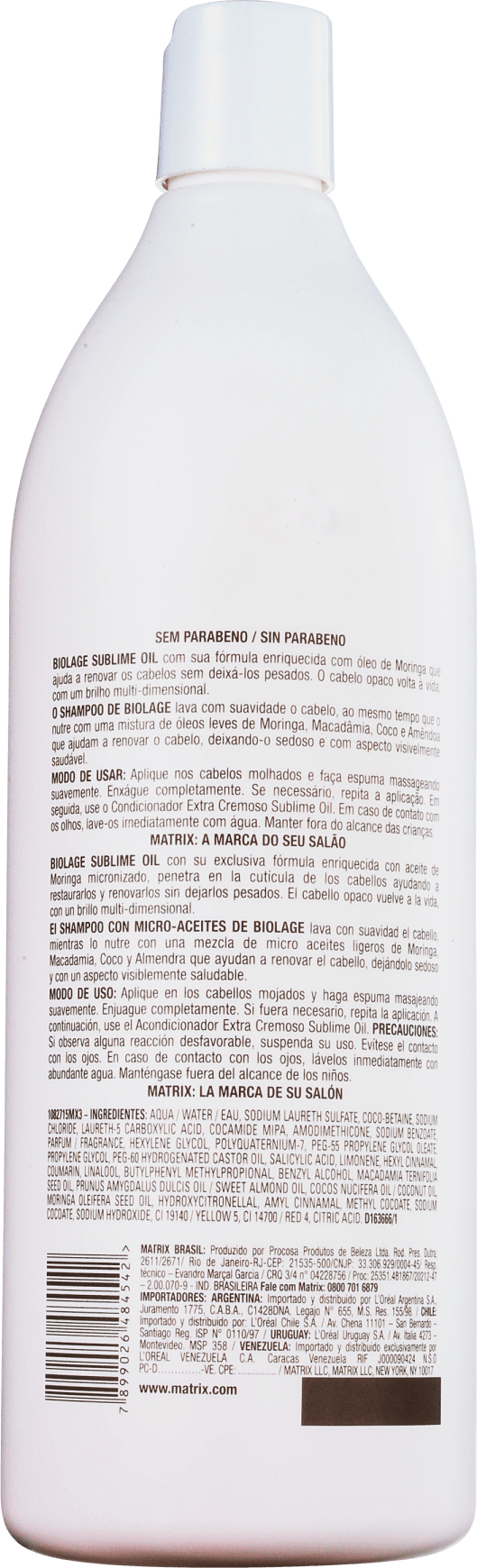 Matrix Biolage Sublime Oil Shampoo Com Micro-Óleos - Shampoo 1000ml