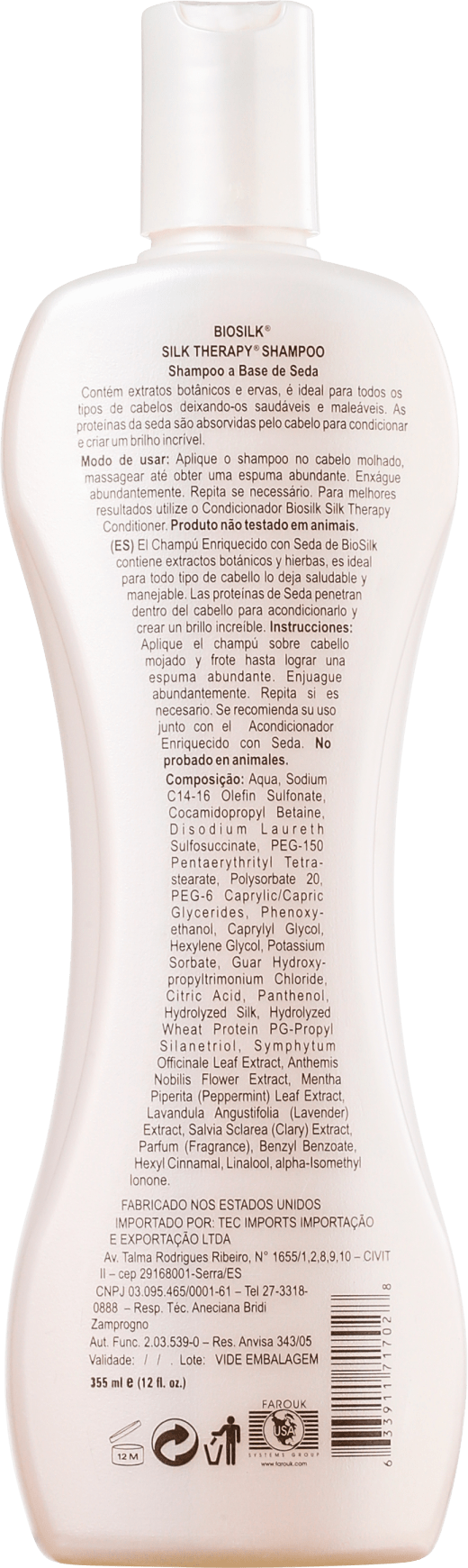 Biosilk Cleanse Silk Therapy - Shampoo 355ml