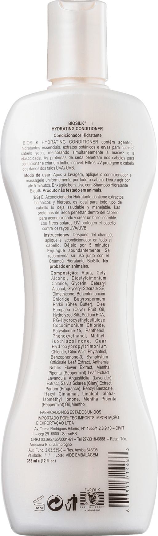 Biosilk Condition Hydrating Conditioner - Condicionador 355ml