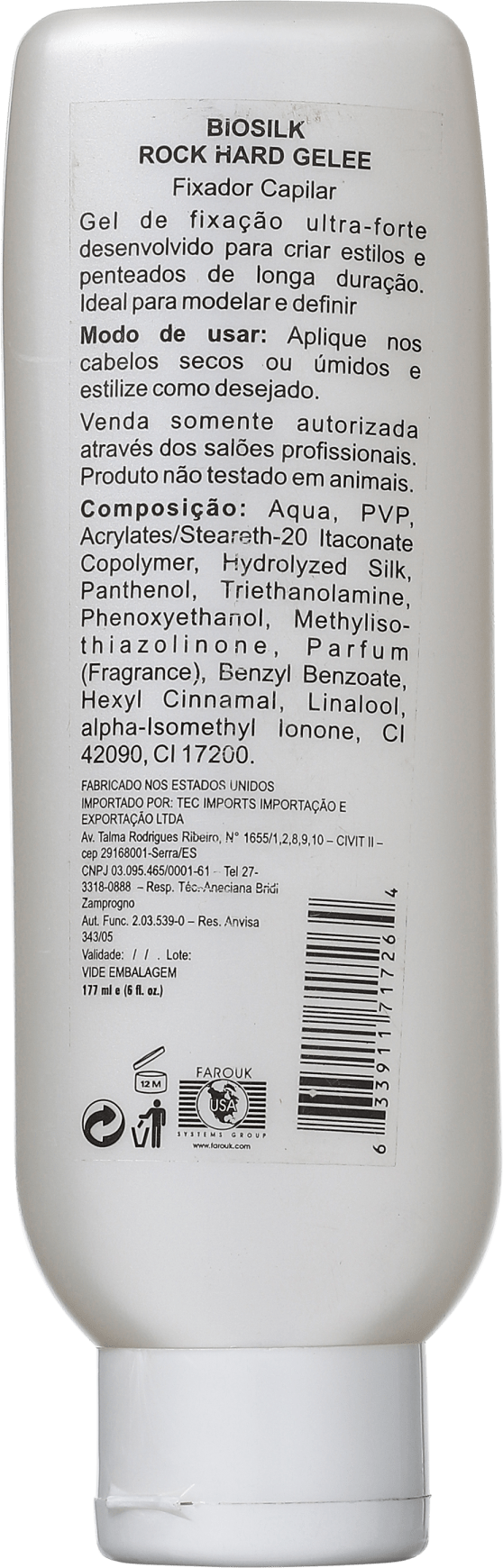 Biosilk Style Rock Hard Gelee - Gel Fixador 177ml