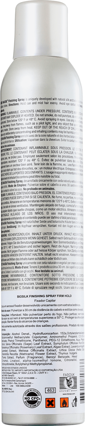 Biosilk Finishing Spray Firm Hold - Spray Fixador 250g