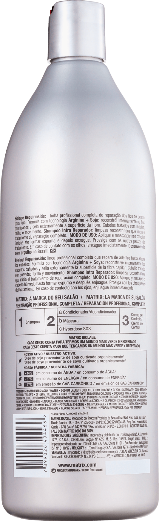 Matrix Biolage Repairinside Shampoo Intra Reparador - Shampoo Reparador 1000ml