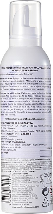 L'Oréal Professionnel Tecni Art Full Volume Extra Force 5 - Mousse Volumador 250ml