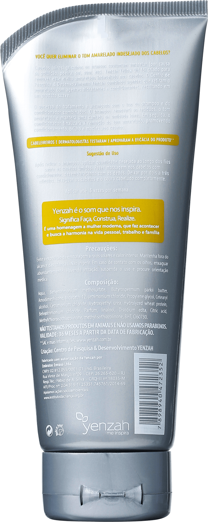 Yenzah Yellow Off Condicionador Desamarelador - Condicionador 200ml