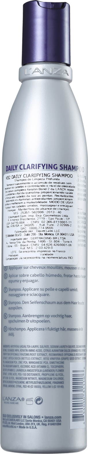 L'Anza KB2 Daily Clarifying - Shampoo 300ml