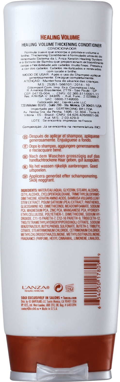 L'Anza Healing Volume Thickening Conditioner - Condicionador 250ml