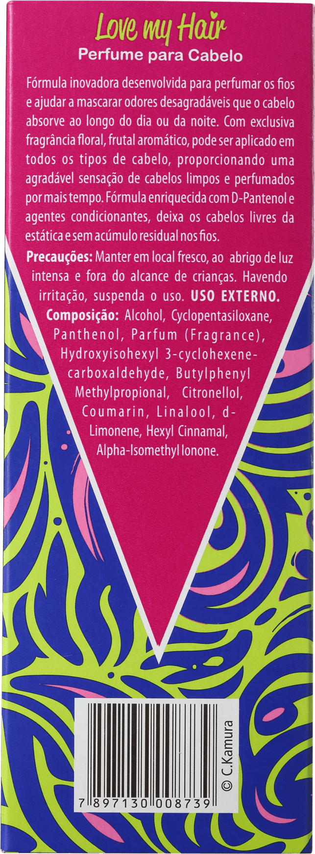 C.Kamura Love My Hair - Perfume para Cabelo 60ml