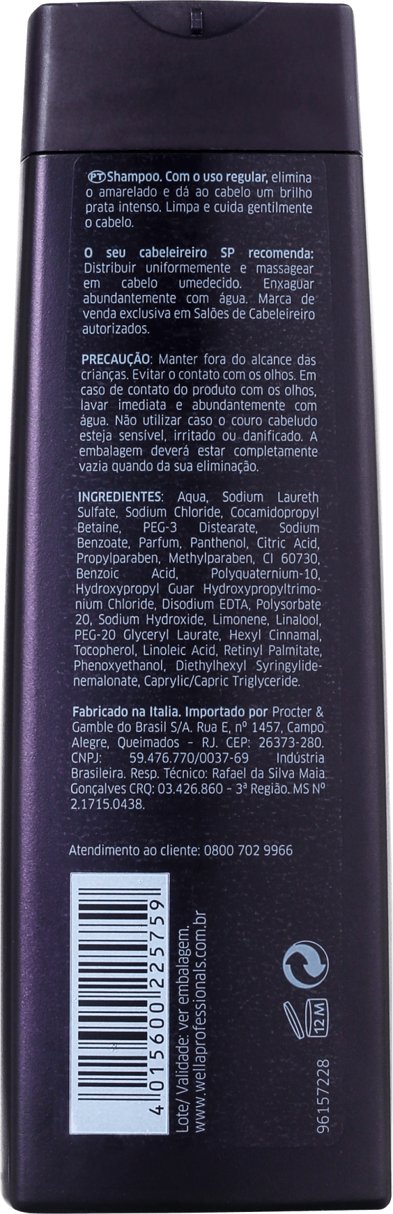 SP System Professional Men Silver - Shampoo 250ml