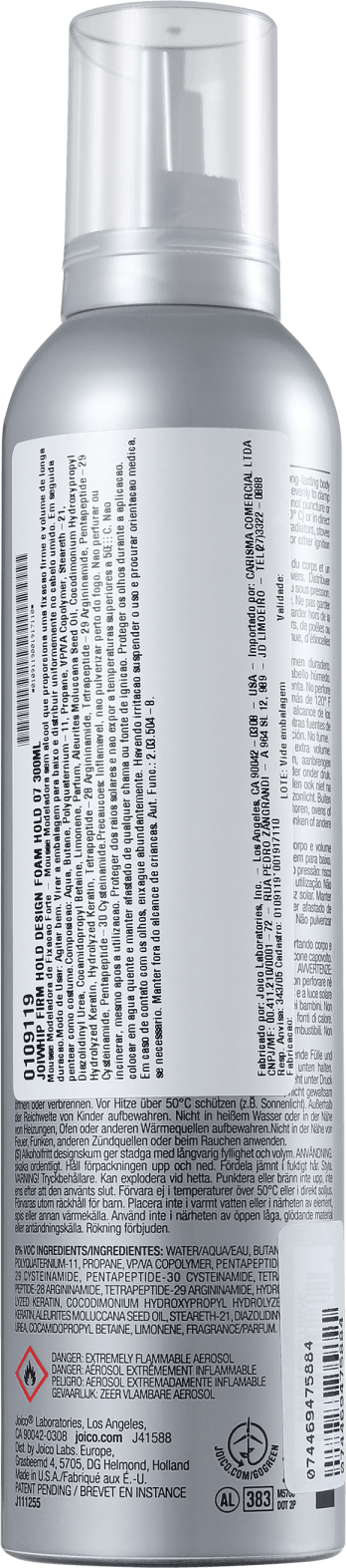 Joico Joiwhip Firm-Hold Design Foam - Mousse Modeladora 300ml