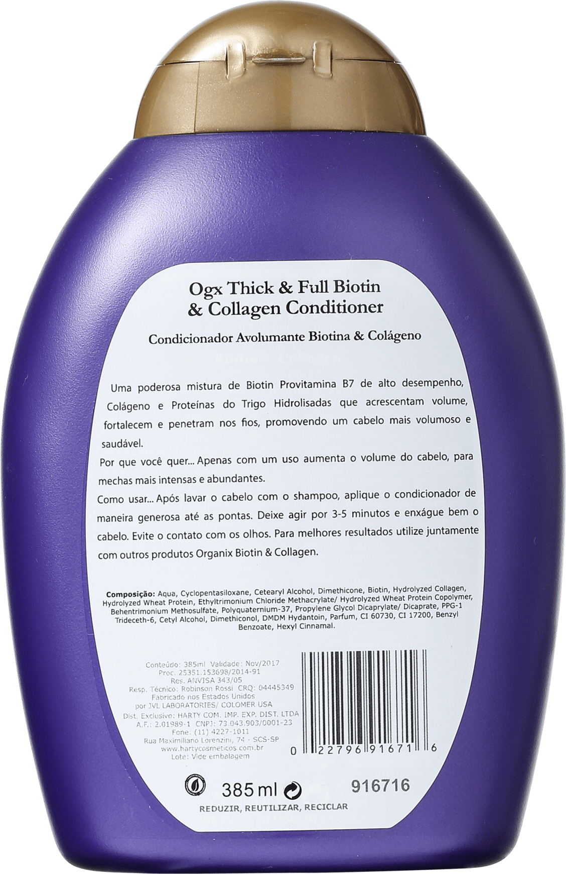Organix Biotin & Collagen Conditioner - Condicionador 385ml