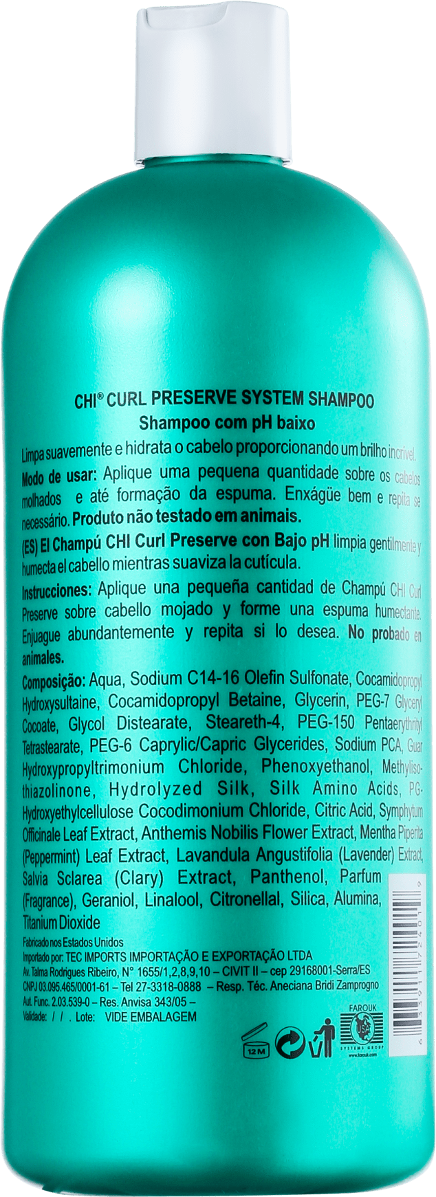 CHI Curl Preserve System - Shampoo 950ml