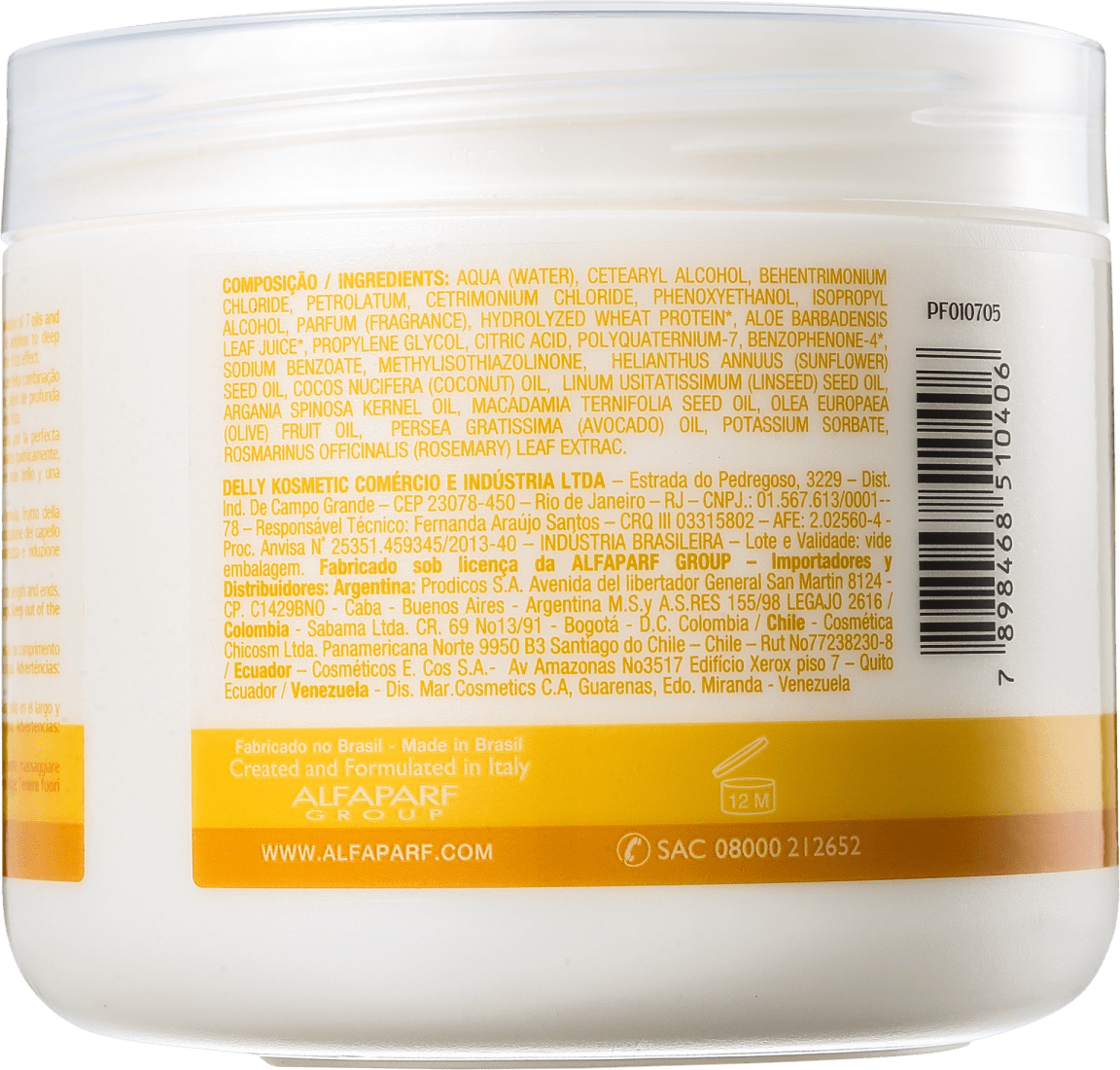 Yellow Liss Therapy Mask - Máscara de Tratamento 500g