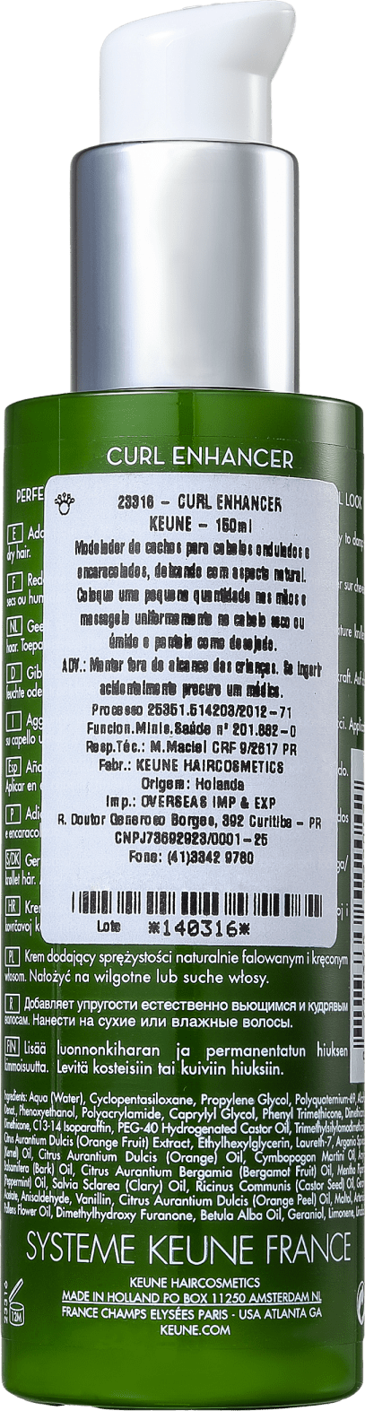 Keune So Pure Curl Enhancer - Ativador de Cachos 150ml