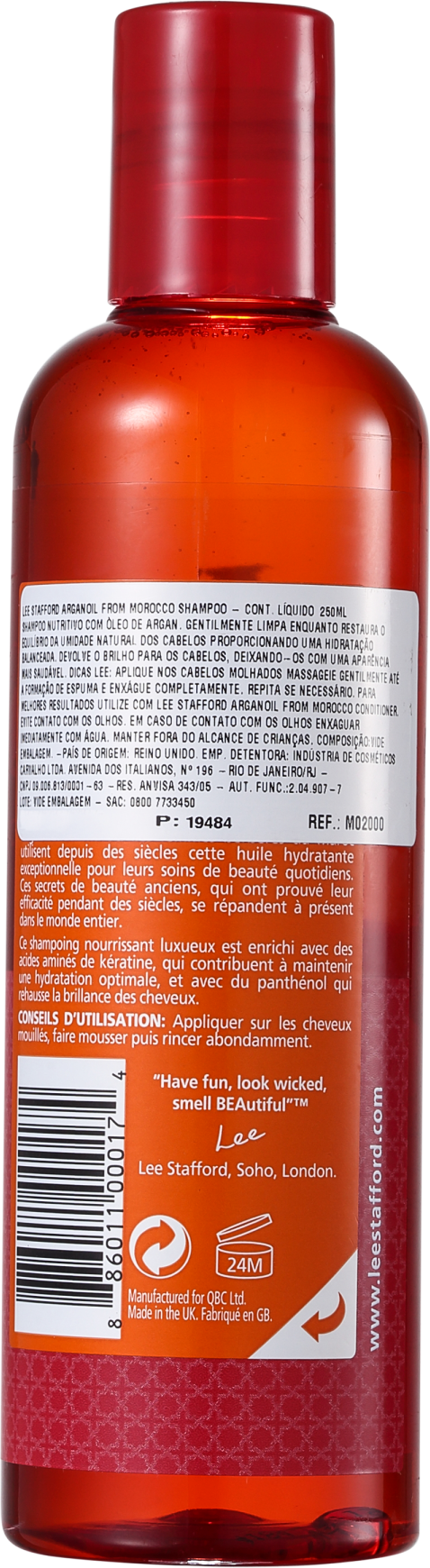 Lee Stafford Arganoil From Morocco Nourishing - Shampoo 250ml