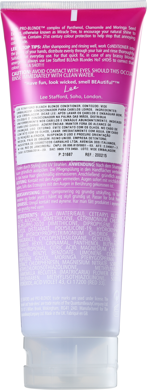 Lee Stafford Bleach Blondes Conditioner - Condicionador 250ml