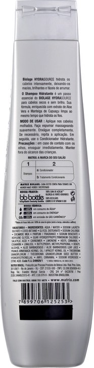 Matrix Biolage Hydrathérapie Shampoo Ultra-Hidratante - Shampoo 300ml