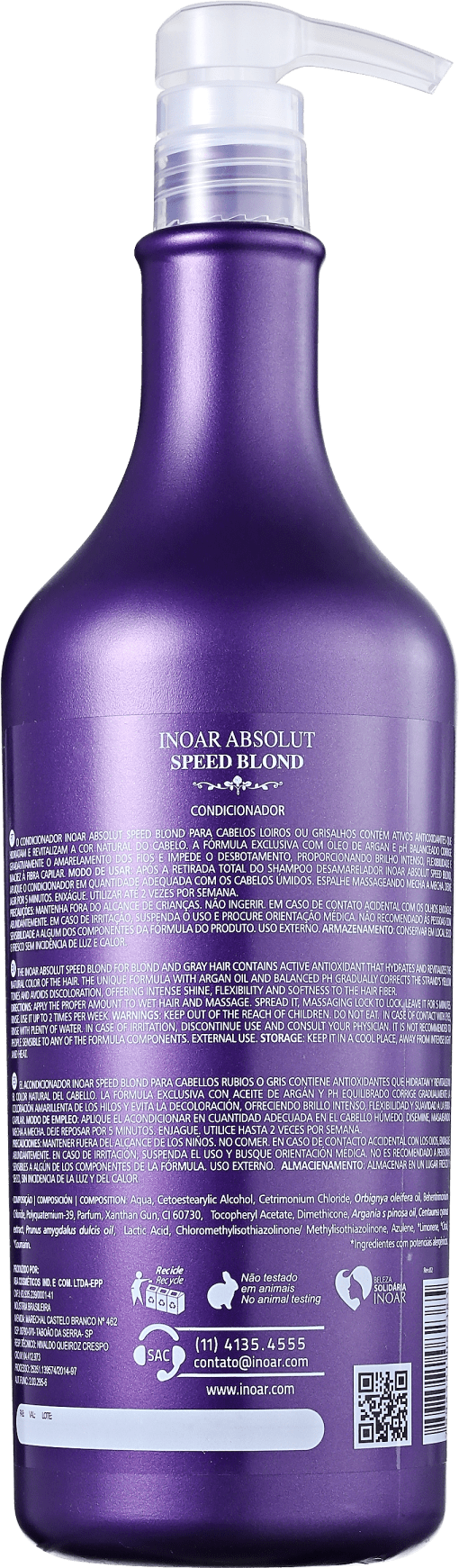 Inoar Absolut Speed Blond - Condicionador 1000ml