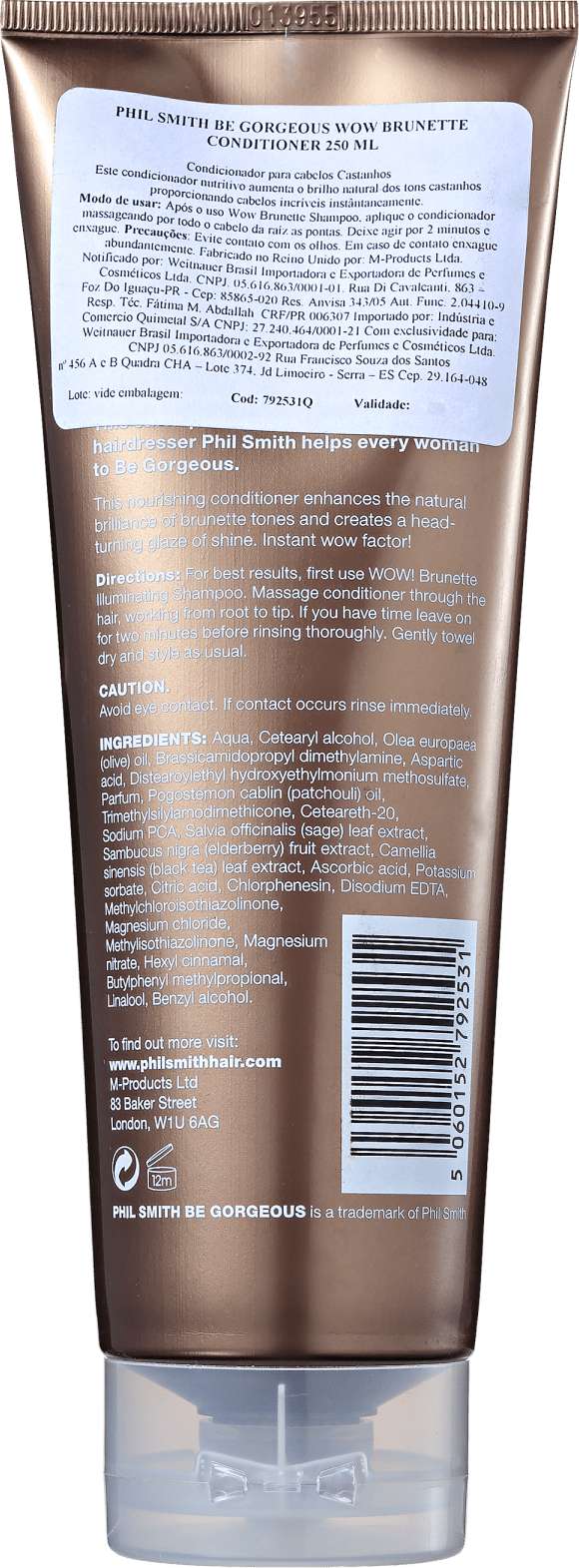 Phil Smith Wow Brunette Conditioner - Condicionador 250ml