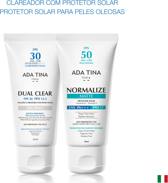 Kit Ada Tina Dual Clear Normalize Matte (2produtos)