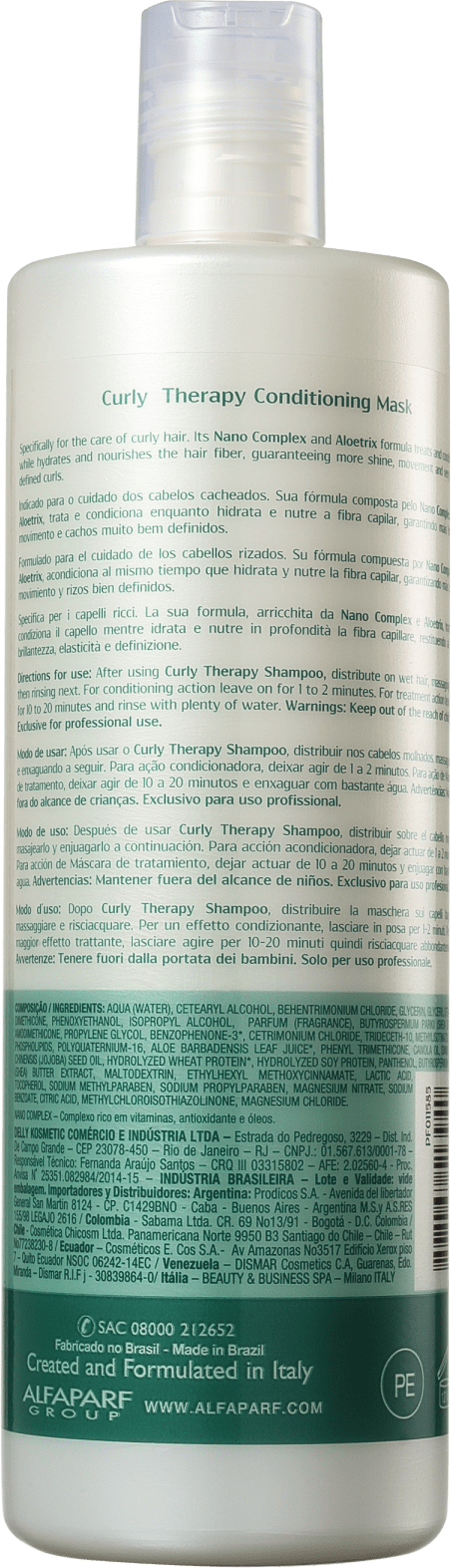 Yellow Curl Therapy Conditioning Mask - Máscara Condicionadora 500ml