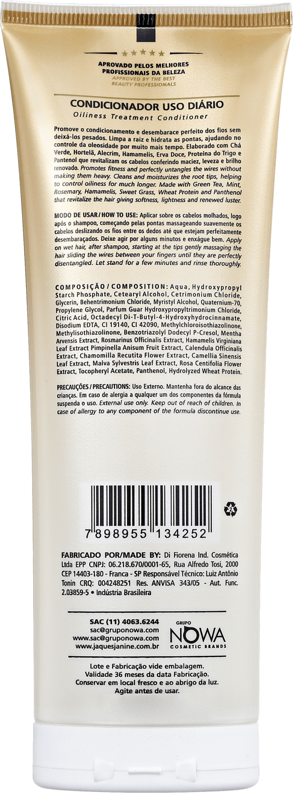 Jacques Janine Professionnel Uso Diário Cabelos Oleosos - Condicionador 240ml