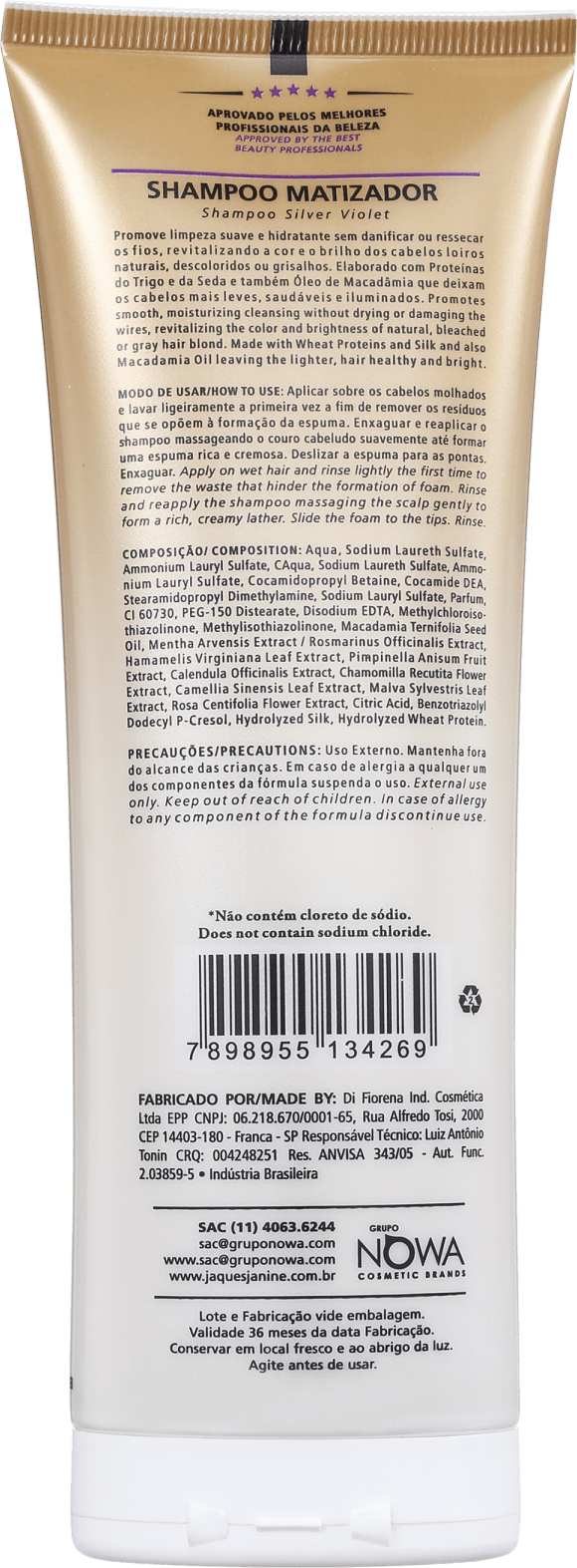 Jacques Janine Professionnel Cabelos Grisalhos - Shampoo Matizador 240ml