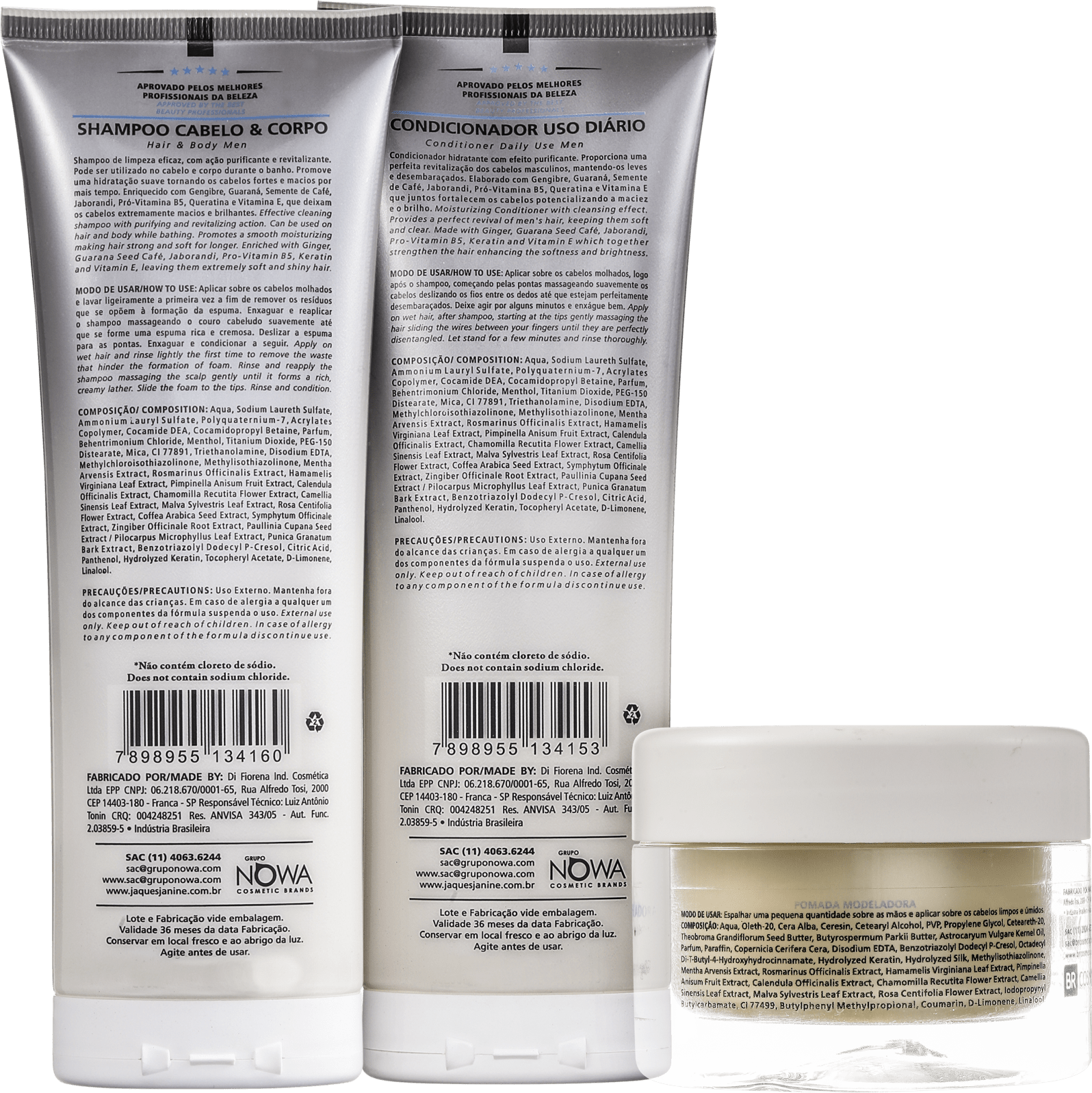 Jacques Janine Professionnel Exclusivo para Homens Pomada Kit (3 Produtos)