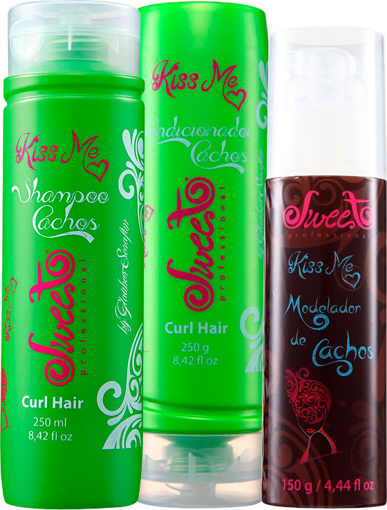 Sweet Hair Kiss Me Curls Kit (3 Produtos)