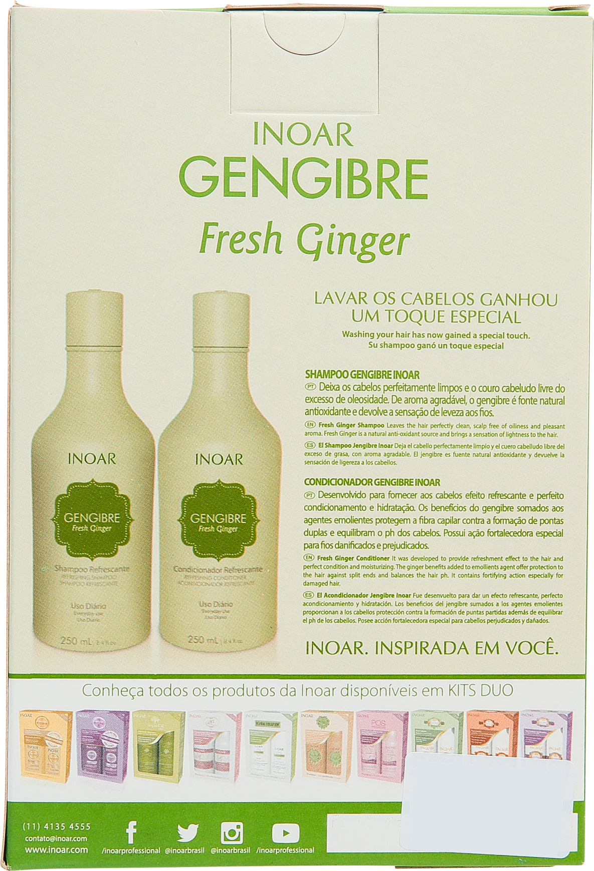 Inoar Gengibre Fresh Ginger Kit (2 Produtos)
