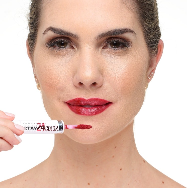 Maybelline SuperStay 24 Color 25 Keep Up The Flame - Batom Líquido Cremoso 2,3ml