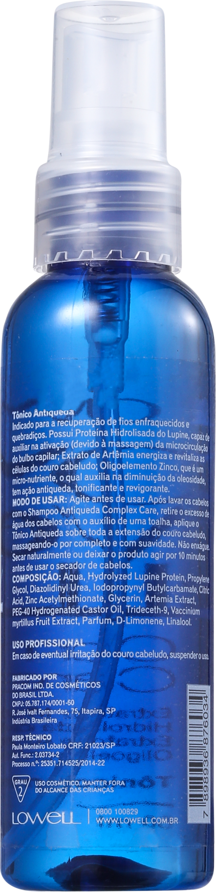 Lowell Complex Care Mirtilo - Tônico Antiqueda 60ml
