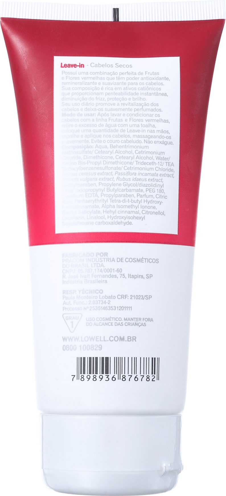 Lowell Frutas & Flores Vermelhas - Leave-In 180ml