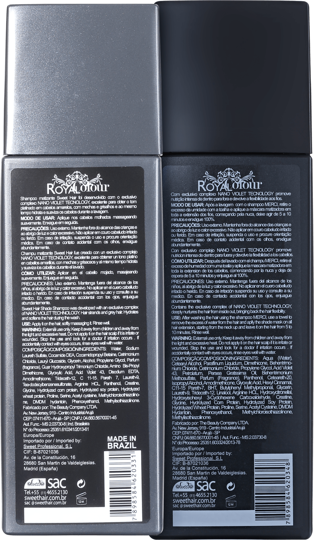Sweet Hair Kiss Me Platinum Silver Duo Kit (2 Produtos)