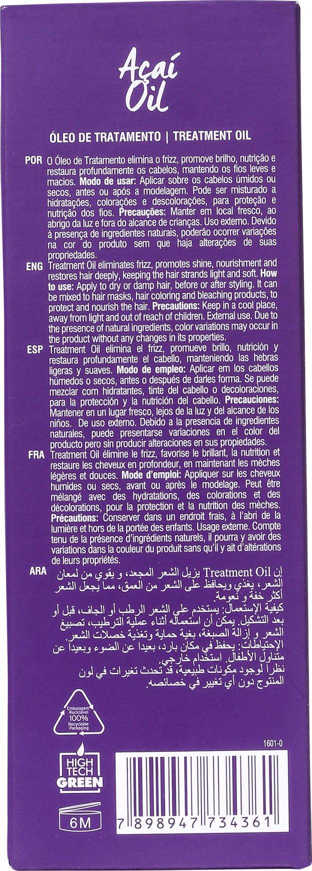 Cadiveu Professional Açaí Oil - Óleo de Tratamento 220ml