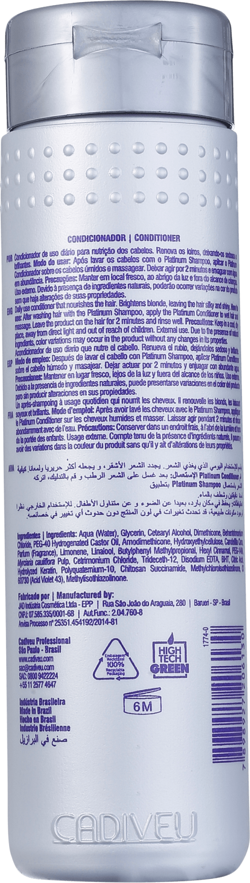 Cadiveu Professional Platinum - Condicionador 250ml