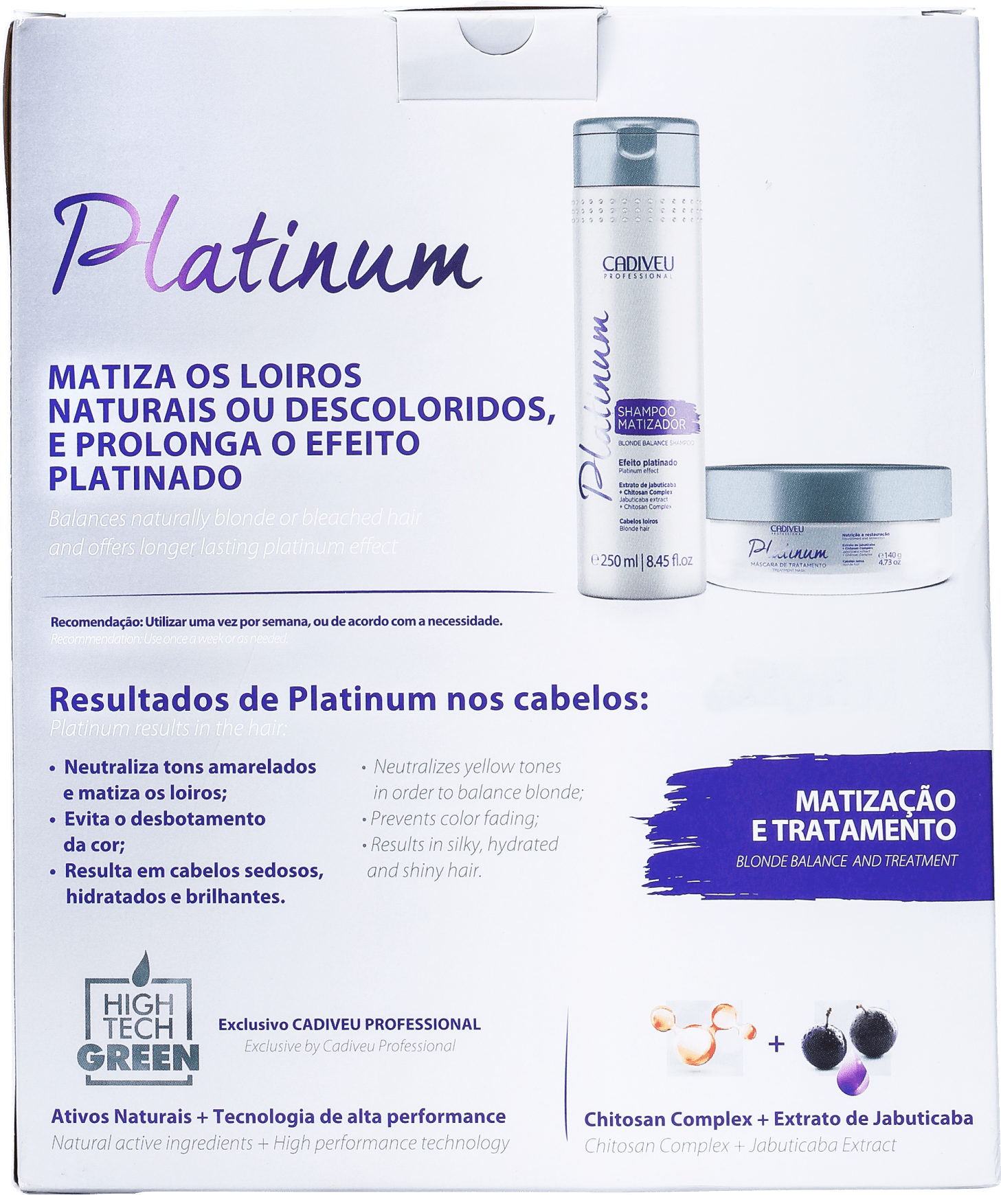 Cadiveu Professional Platinum Blonde Kit (2 Produtos)