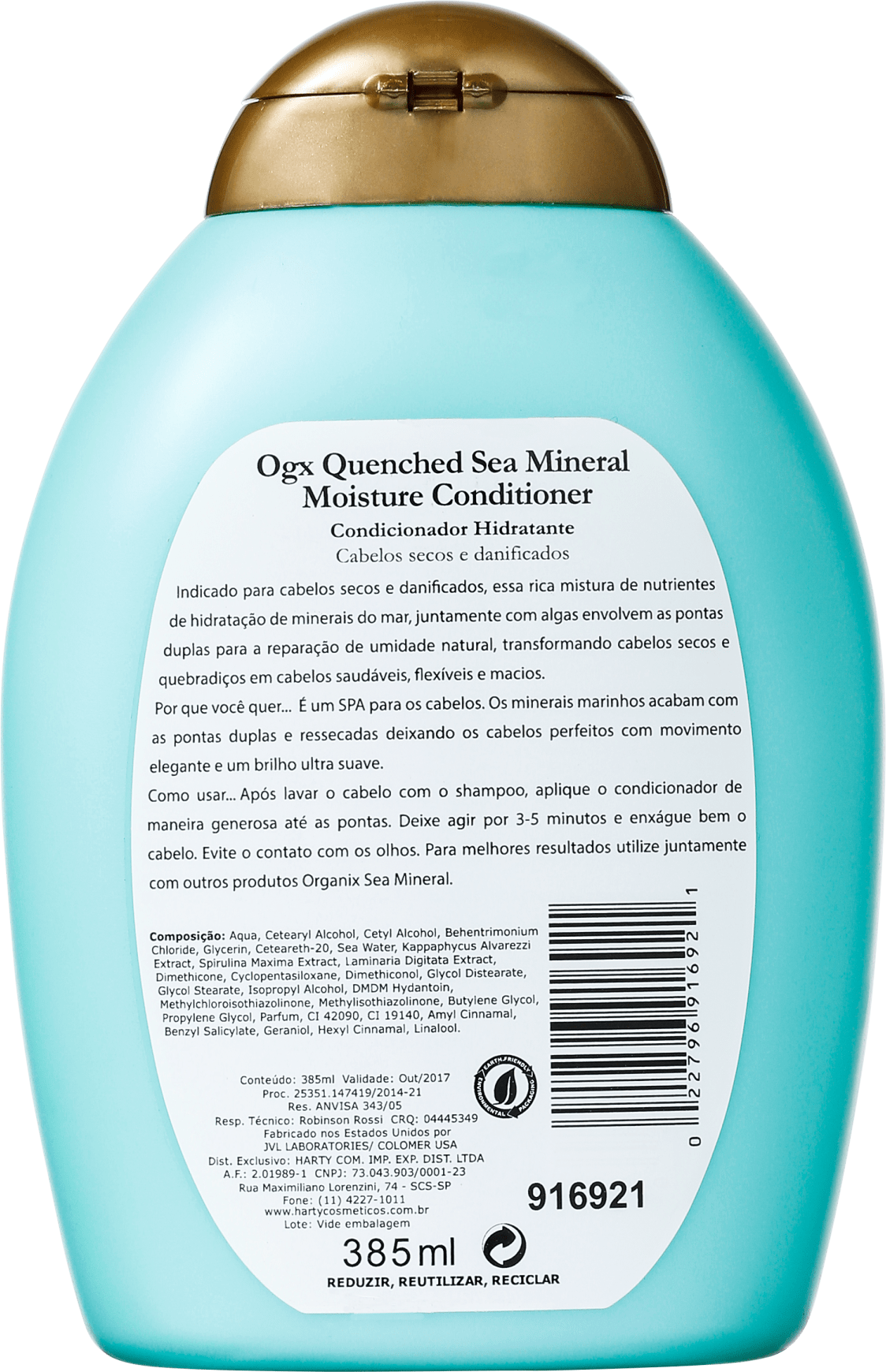 Organix Sea Mineral Moisture Conditioner - Condicionador 385ml
