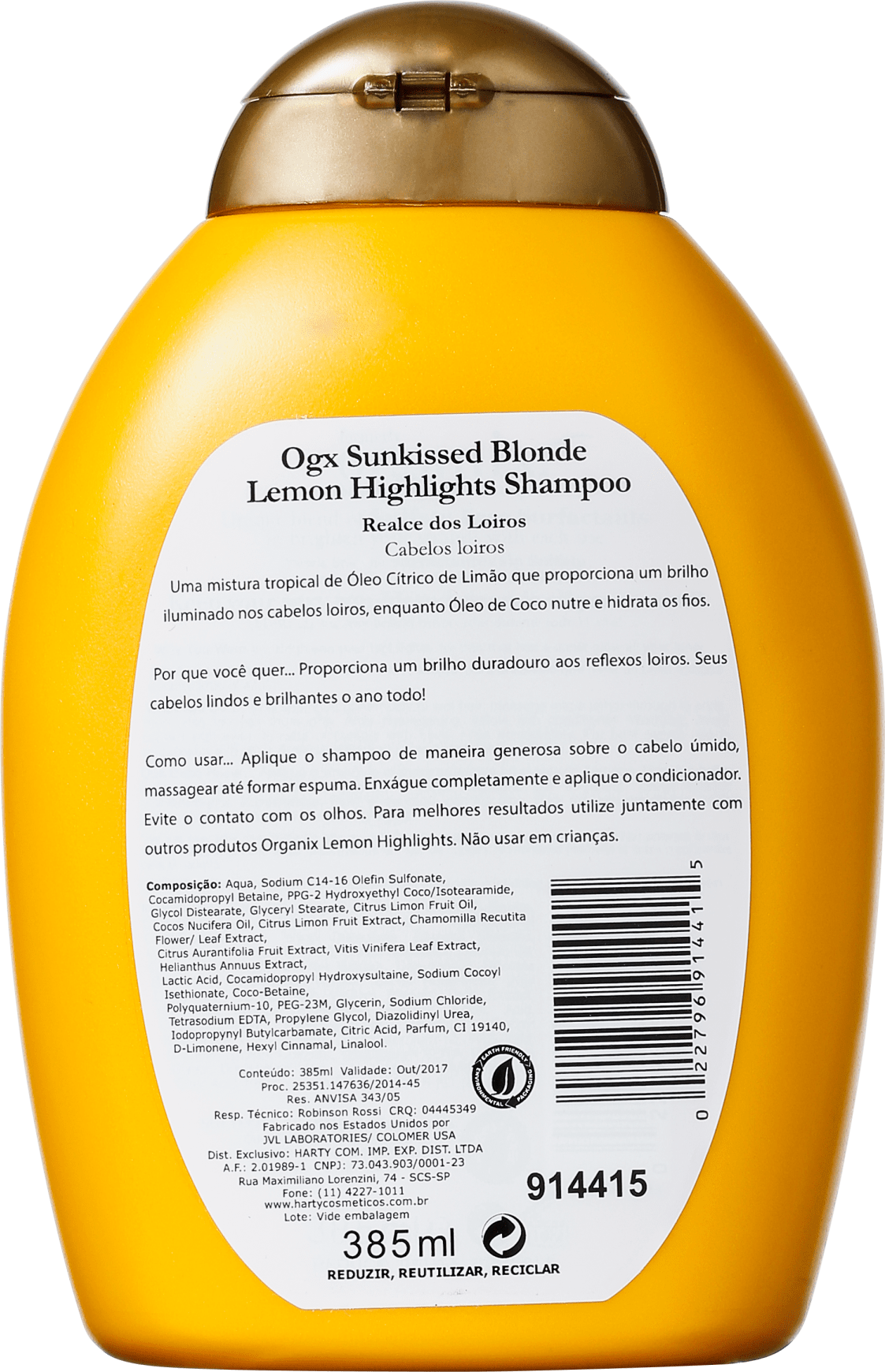 Organix Lemon Highlights - Shampoo 385ml