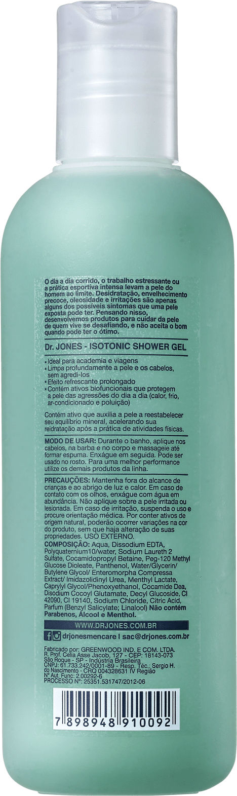 Dr. Jones Isotonic Shower Gel - Shampoo para Cabelo e Corpo 250ml