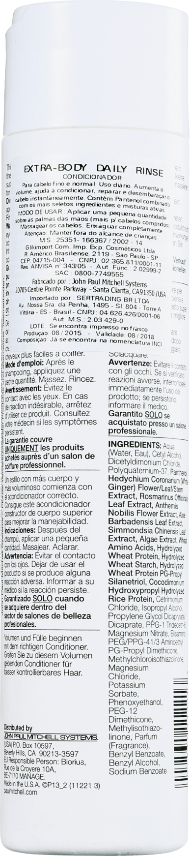 Paul Mitchell Extra-Body Daily Rinse - Condicionador 300ml