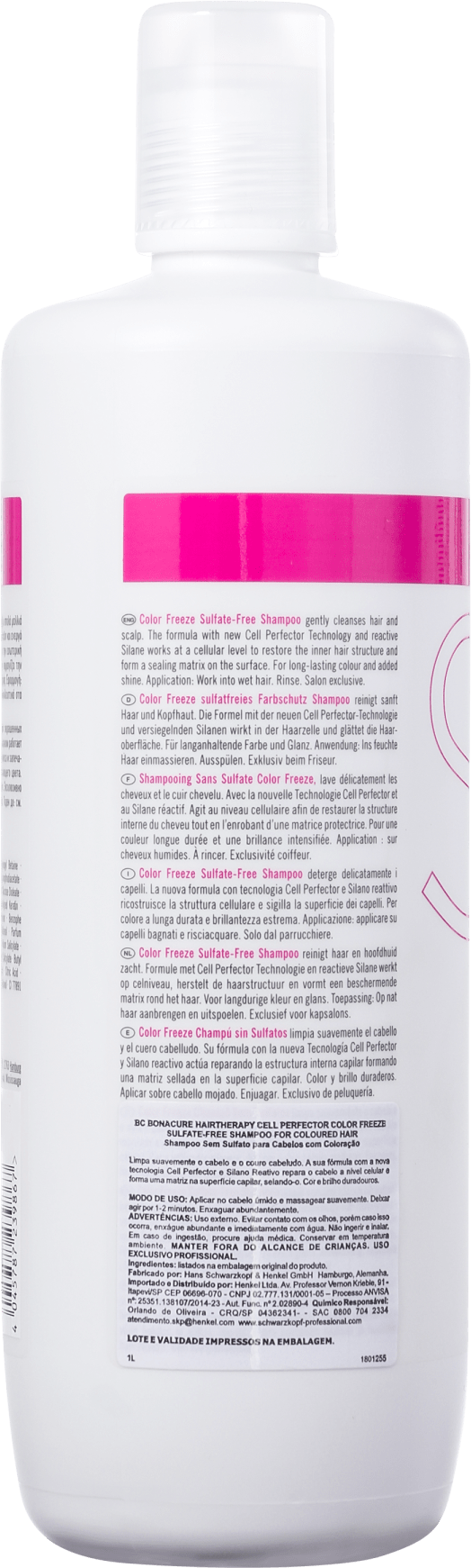 Schwarzkopf Professional BC Bonacure Color Freeze Sulfate-Free - Shampoo 1000ml